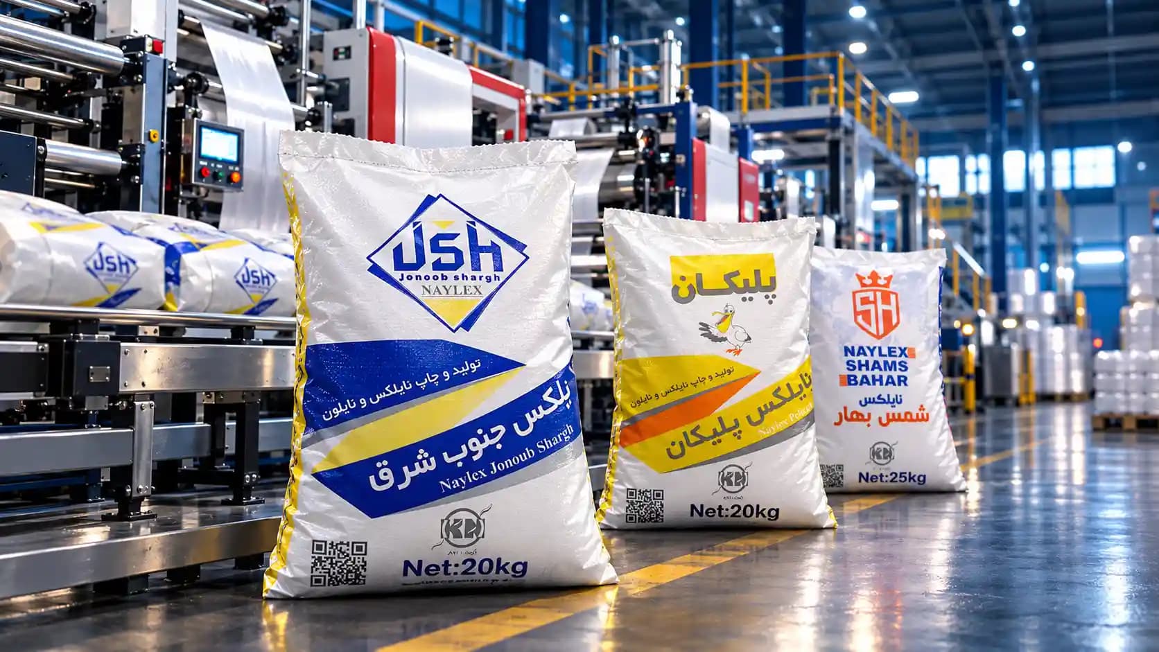 خانواده برندهای جنوب شرق، پلیکان و شمس بهار در کرمان نایلون